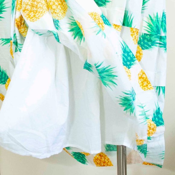 NWT J. Crew Pineapple Square Neck Ruffle Maxi Dress size 8 - Picture 7 of 10